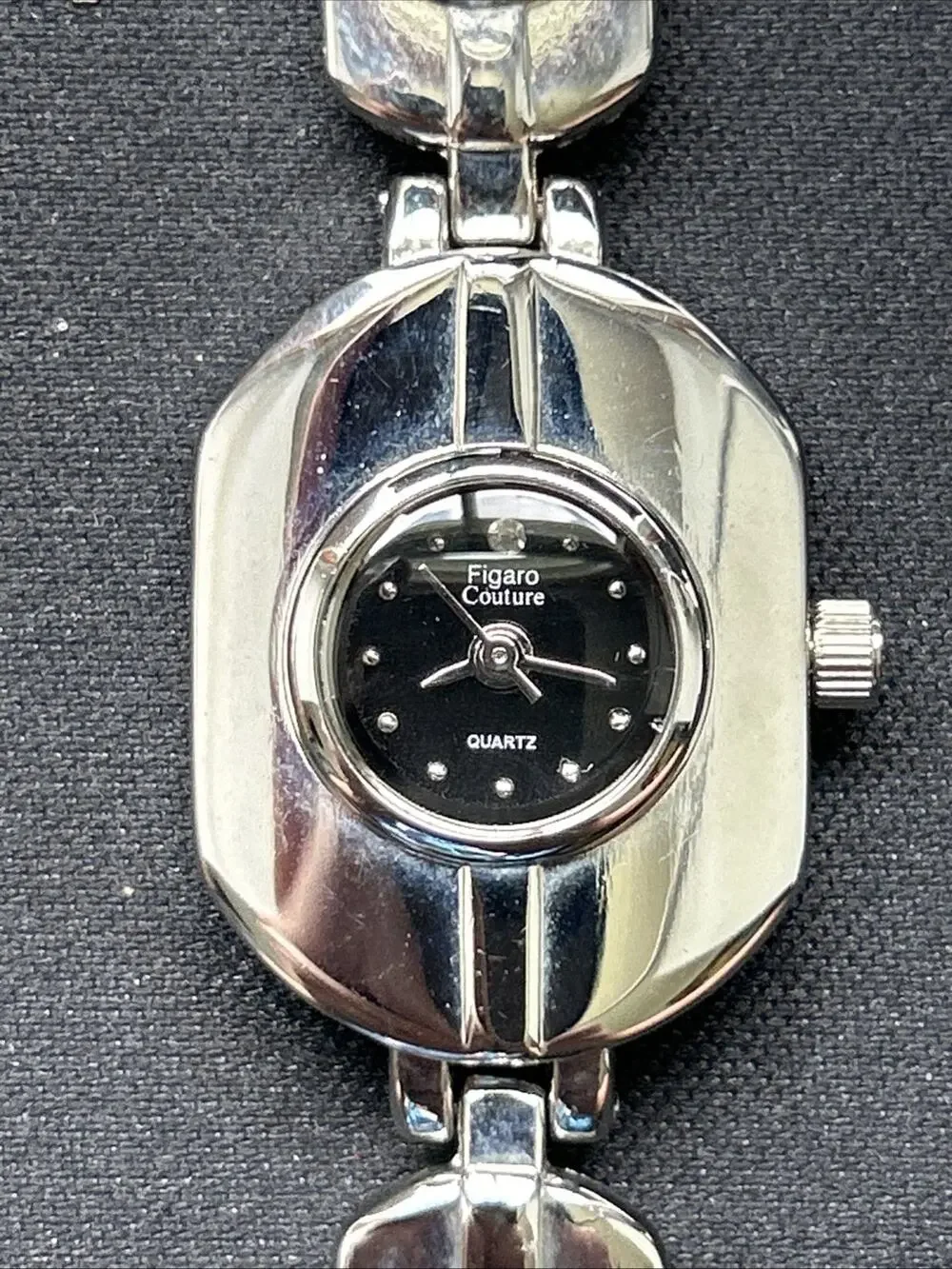 Figaro Couture Silver Tone Women’s Quartz Watch